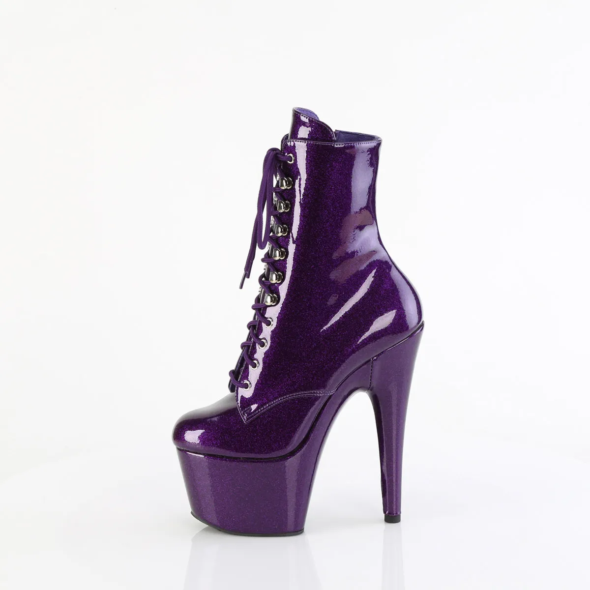 ADORE-1020GP Pleaser Purple Glitter Sexy Platform Shoes (Pole Dancing Heels)