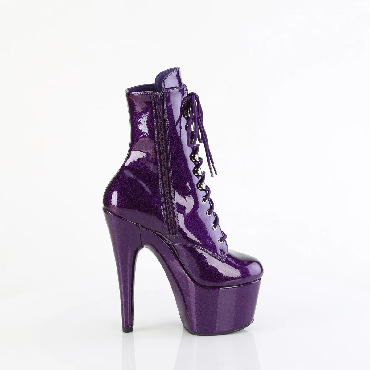 ADORE-1020GP Pleaser Purple Glitter Sexy Platform Shoes (Pole Dancing Heels)