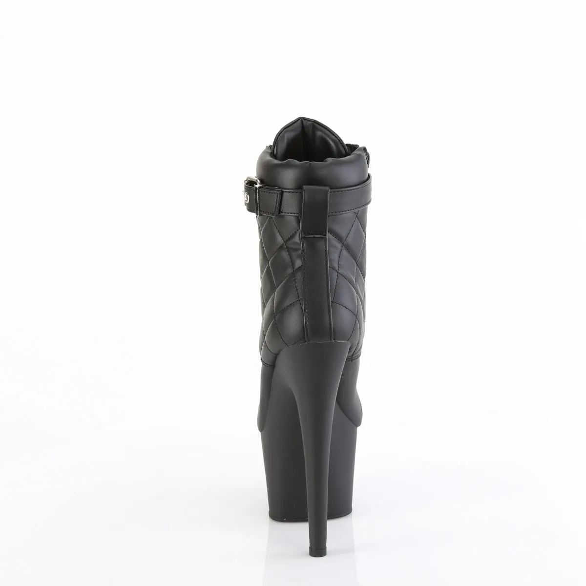 ADORE-700-05 Pleaser Black Faux Leather Sexy Platform Shoes (Pole Dancing Heels)