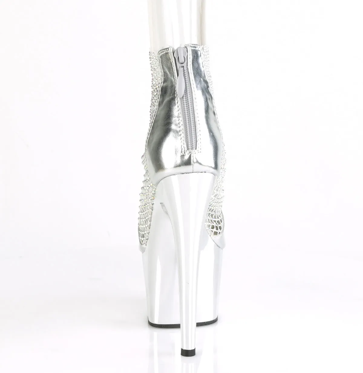 ADORE-765RM Pleaser Silver Sexy Platform Shoes (Pole Dancing Heels)