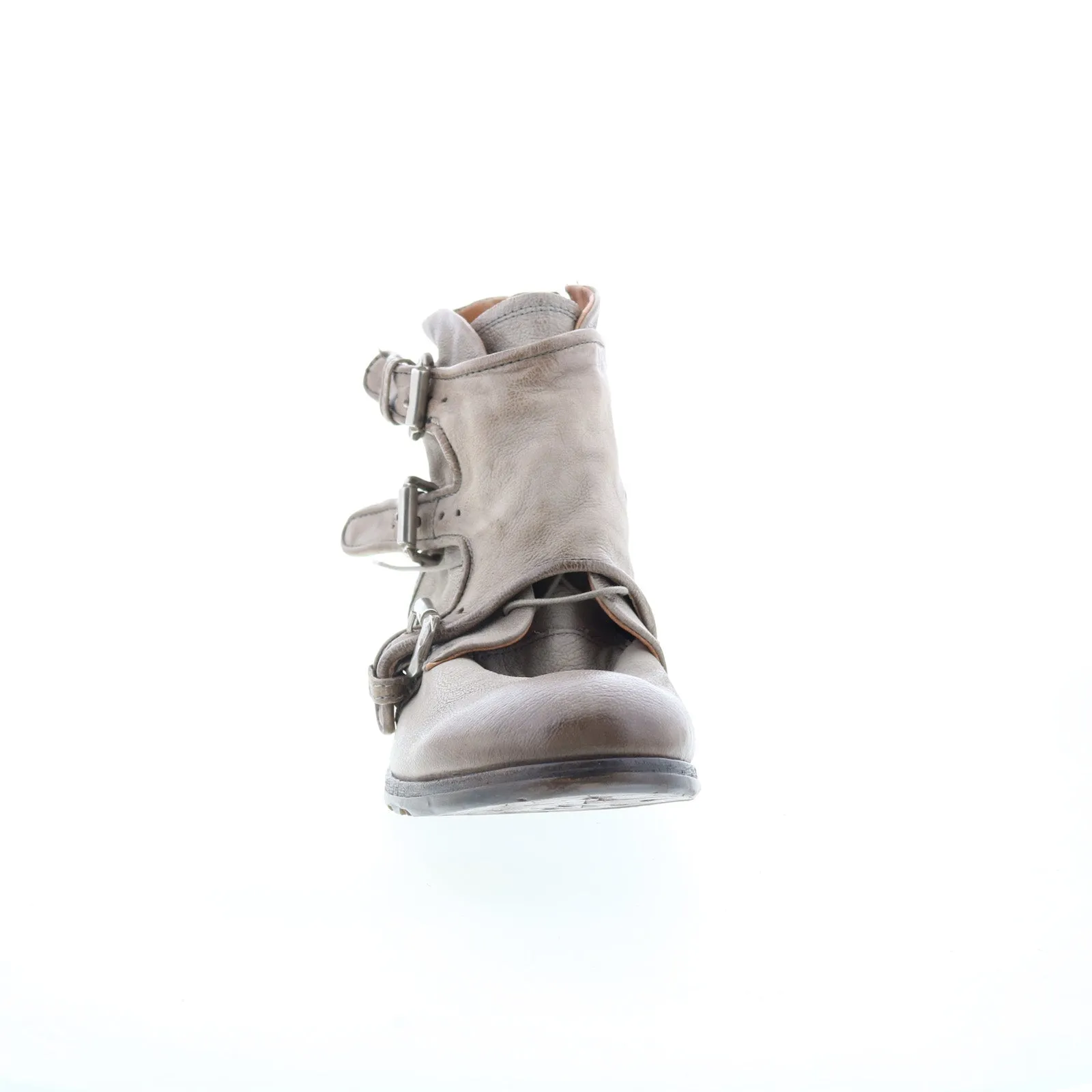 A.S. 98 Copper Mens Gray Leather Zipper Casual Dress Boots