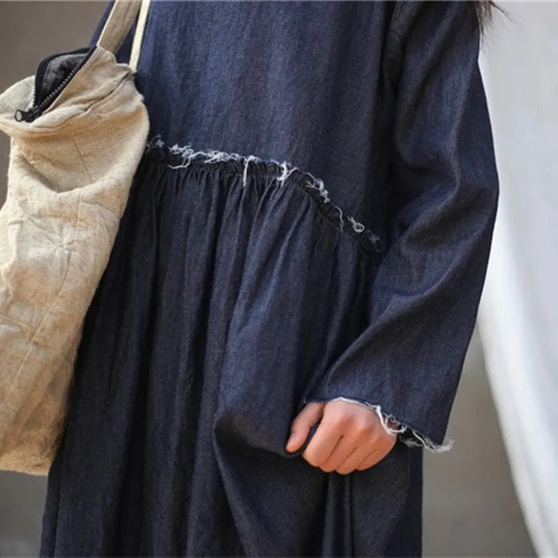 Casual Loose Denim Dress | Zen