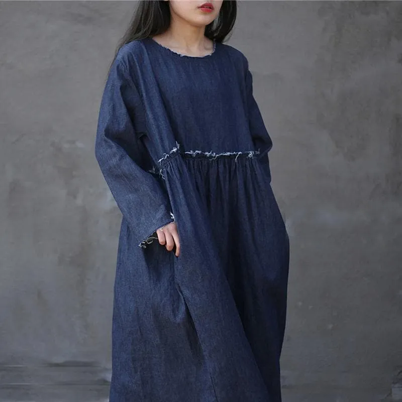 Casual Loose Denim Dress | Zen