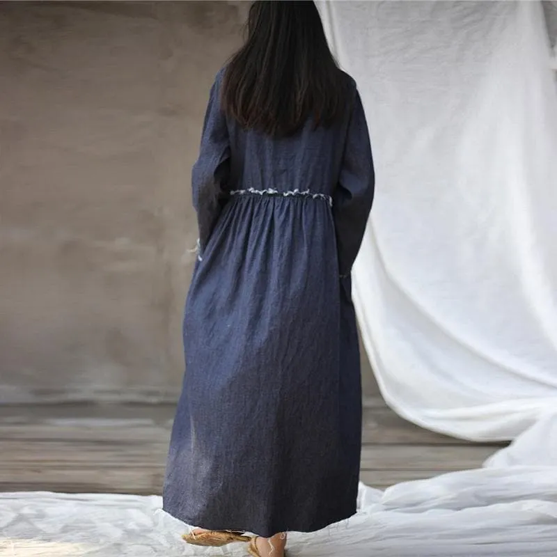 Casual Loose Denim Dress | Zen