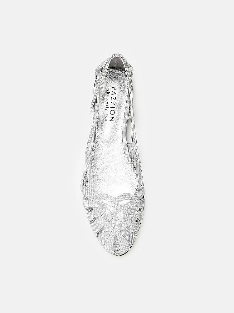Celina Glitter Weaved Flats