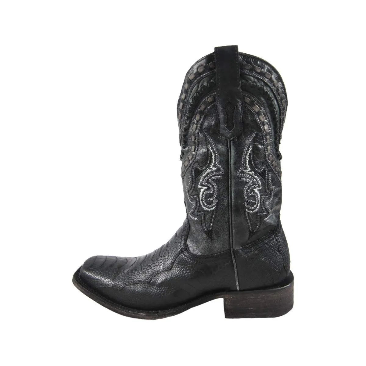 Corral Boots Men's Ostrich Leg Embroidery Cowboy Boot