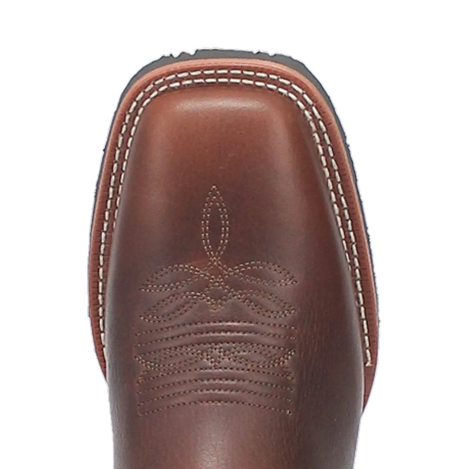 Dan Post Mens Smoke Creek Brandy/Orange Leather Work Cowboy Boots