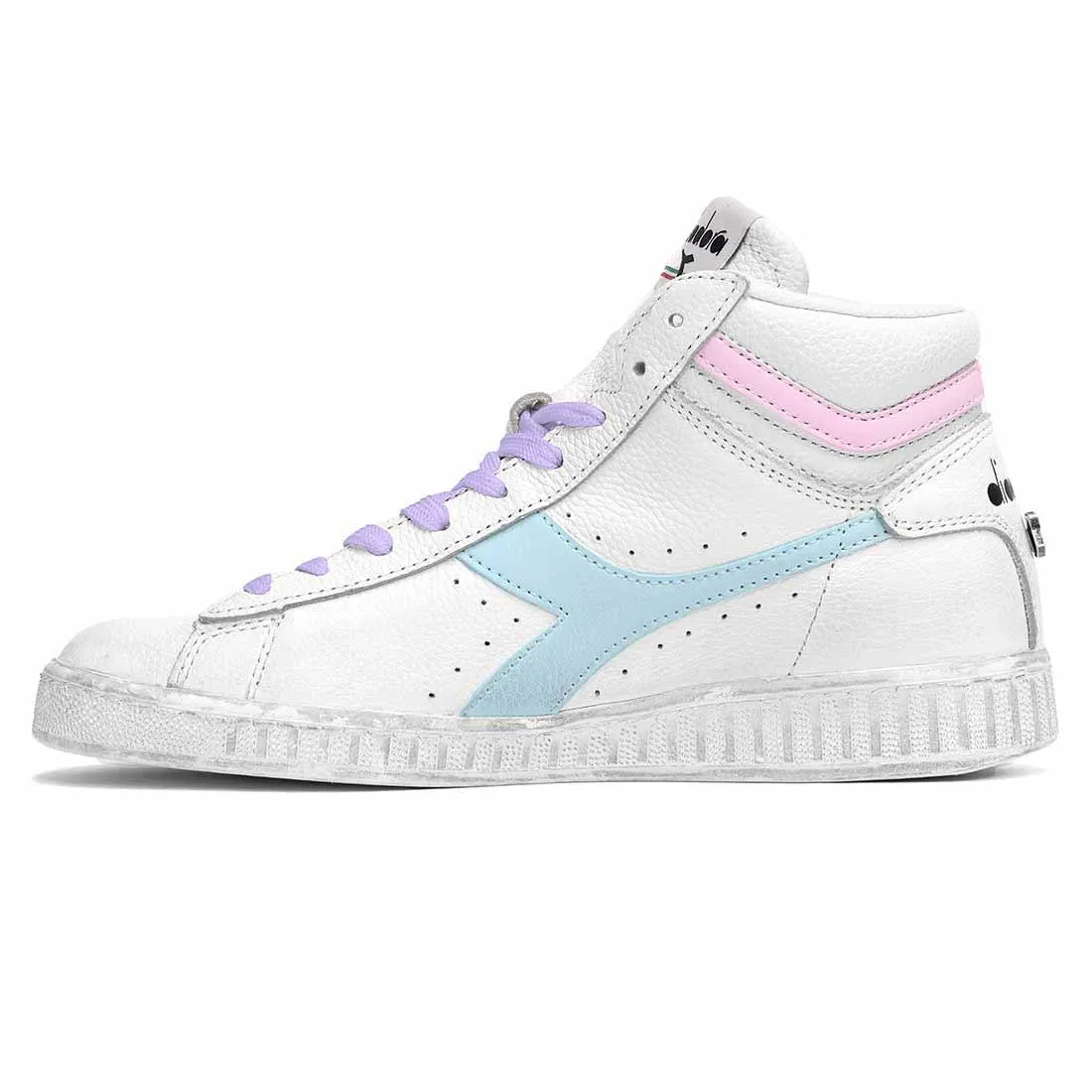 Diadora Game High Azzurre e Rosa Pastello