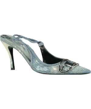 Diesel Blue D-venus-slingback Pumps UK 7 EU 40 