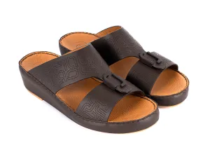 FARADA TIMELESS UNLINED HAMMERED ARABIC SANDALS (317333)