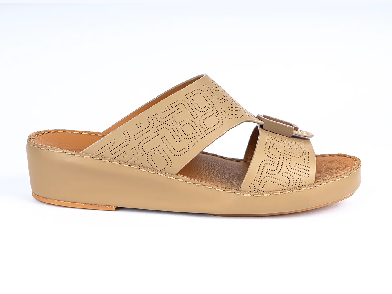 FARADA TIMELESS UNLINED HAMMERED ARABIC SANDALS (317333)