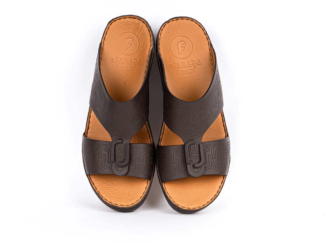 FARADA TIMELESS UNLINED HAMMERED ARABIC SANDALS (317333)