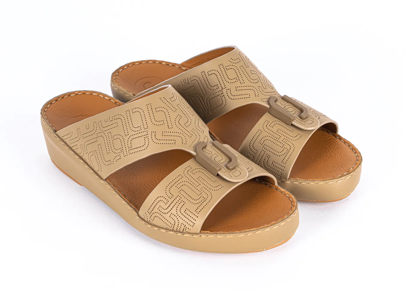 FARADA TIMELESS UNLINED HAMMERED ARABIC SANDALS (317333)