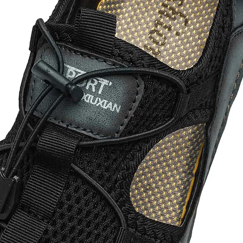 Fashion Outdoor Non-slip Leather Sandals for Men / Male Breathable Casual Shoes