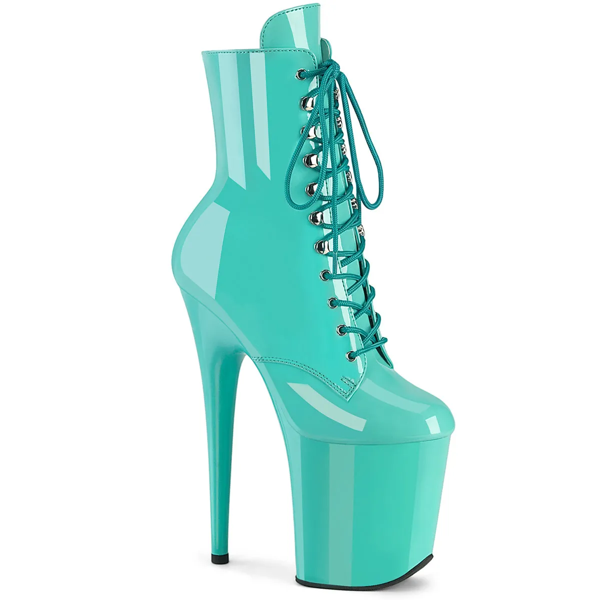 FLAMINGO-1020 Pleaser Aqua Sexy Platform Shoes (Pole Dancing Heels)