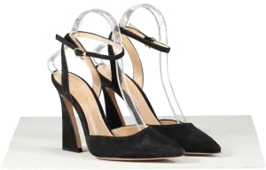 Gianvito Rossi Aura Suede Ankle-strap Pumps In Black UK 3 EU 36 