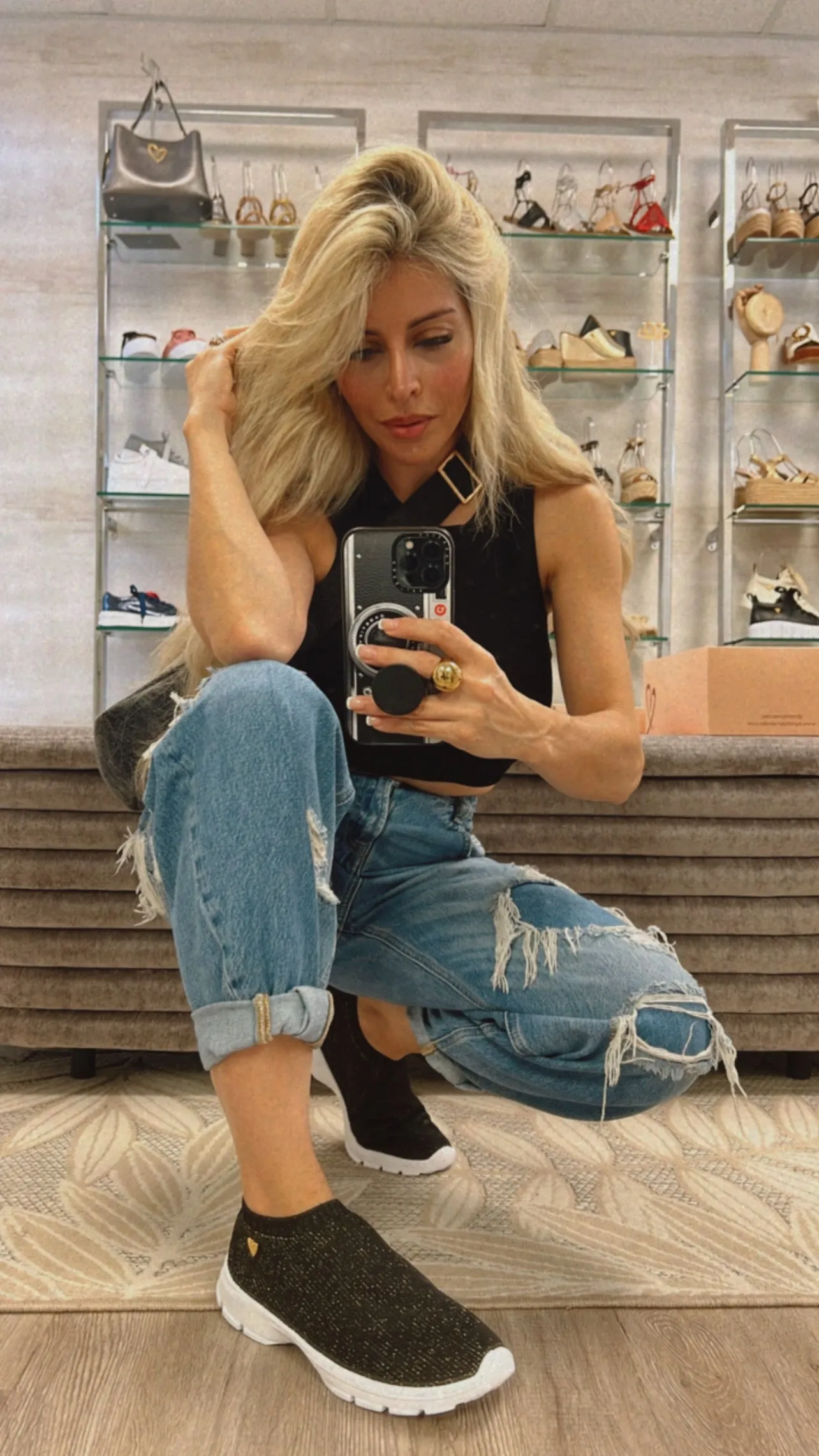 Glorya Sneakers - Black [ No Return - No Exchange]