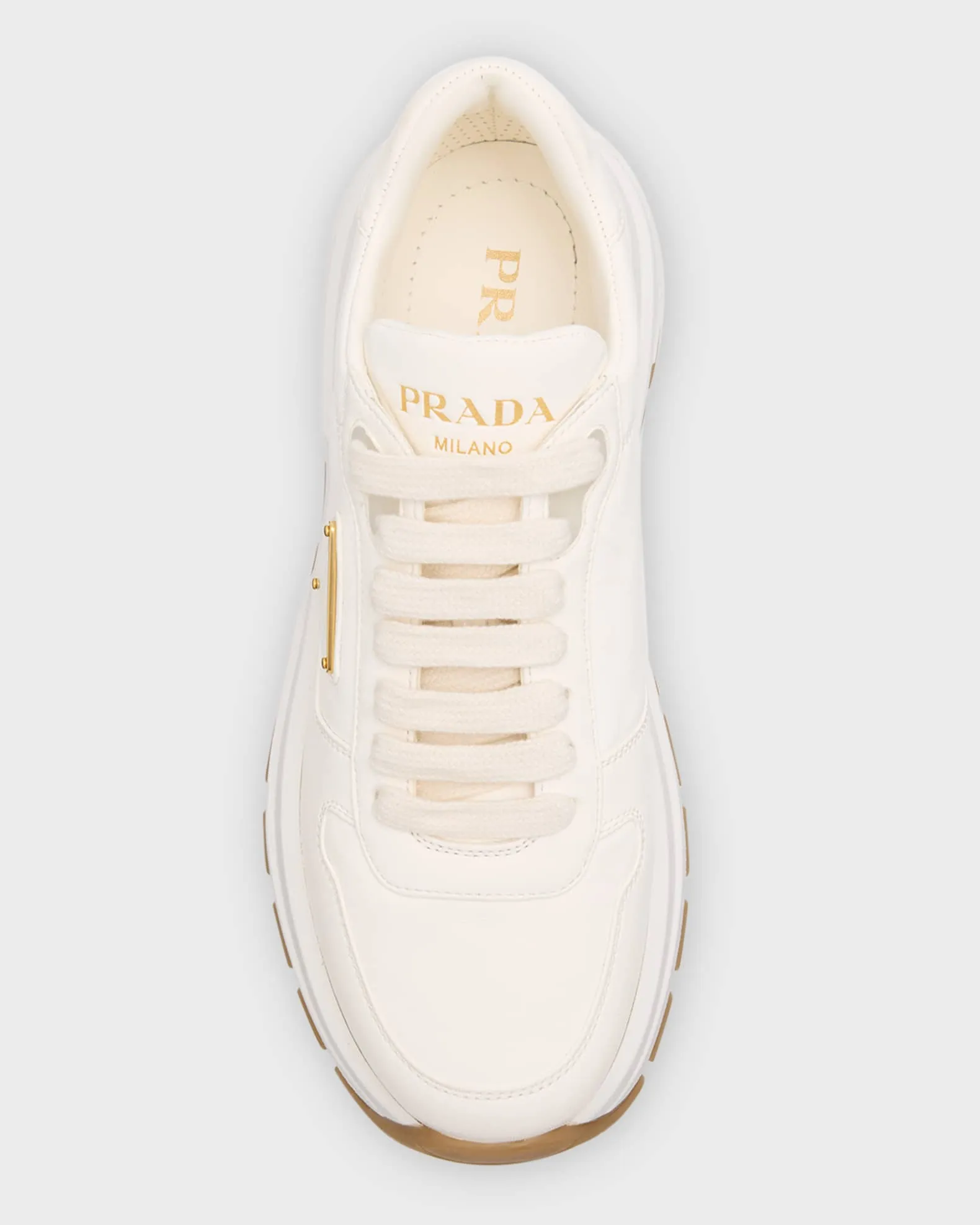 Leather Logo Runner Sneakers