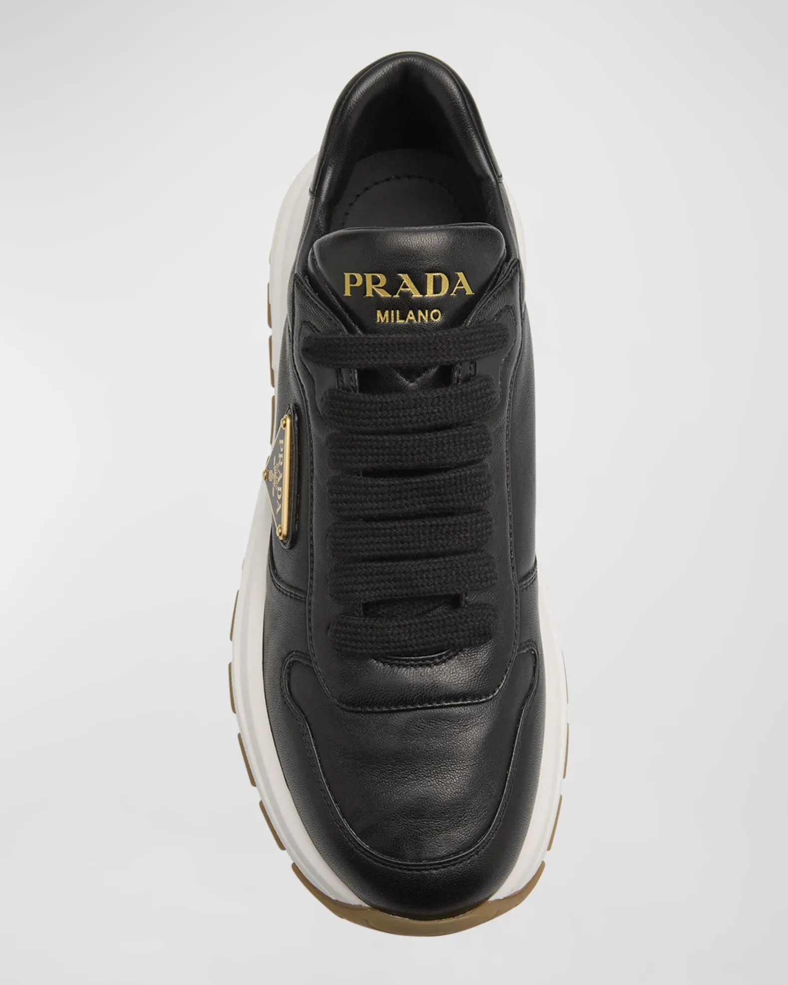 Leather Logo Runner Sneakers