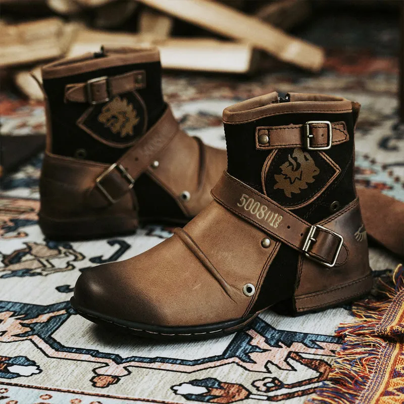Men's Western Cowboy Style Leather Boots🔥FREE SHIPPING