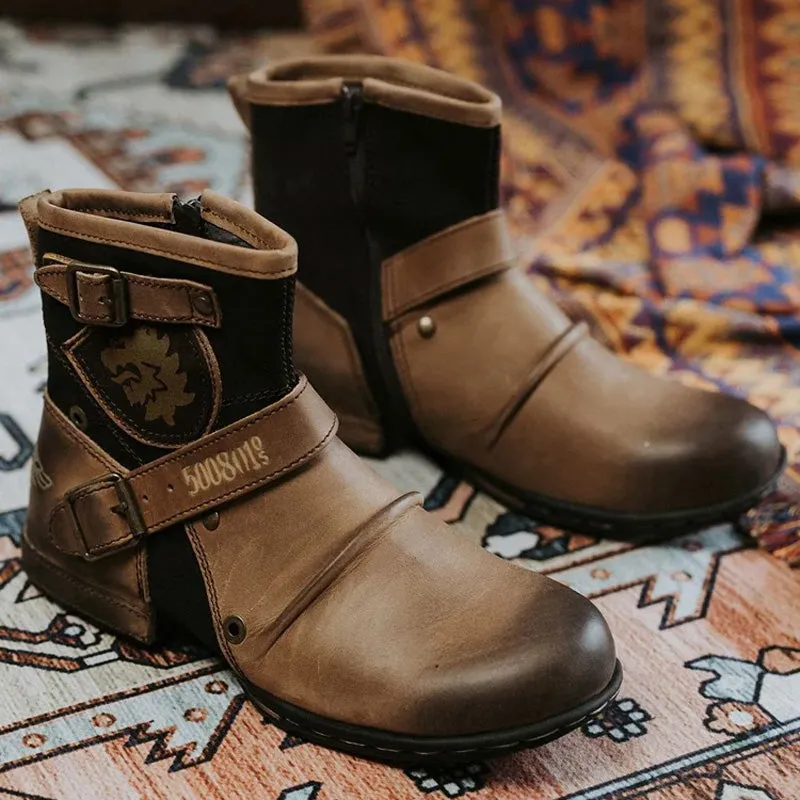 Men's Western Cowboy Style Leather Boots🔥FREE SHIPPING