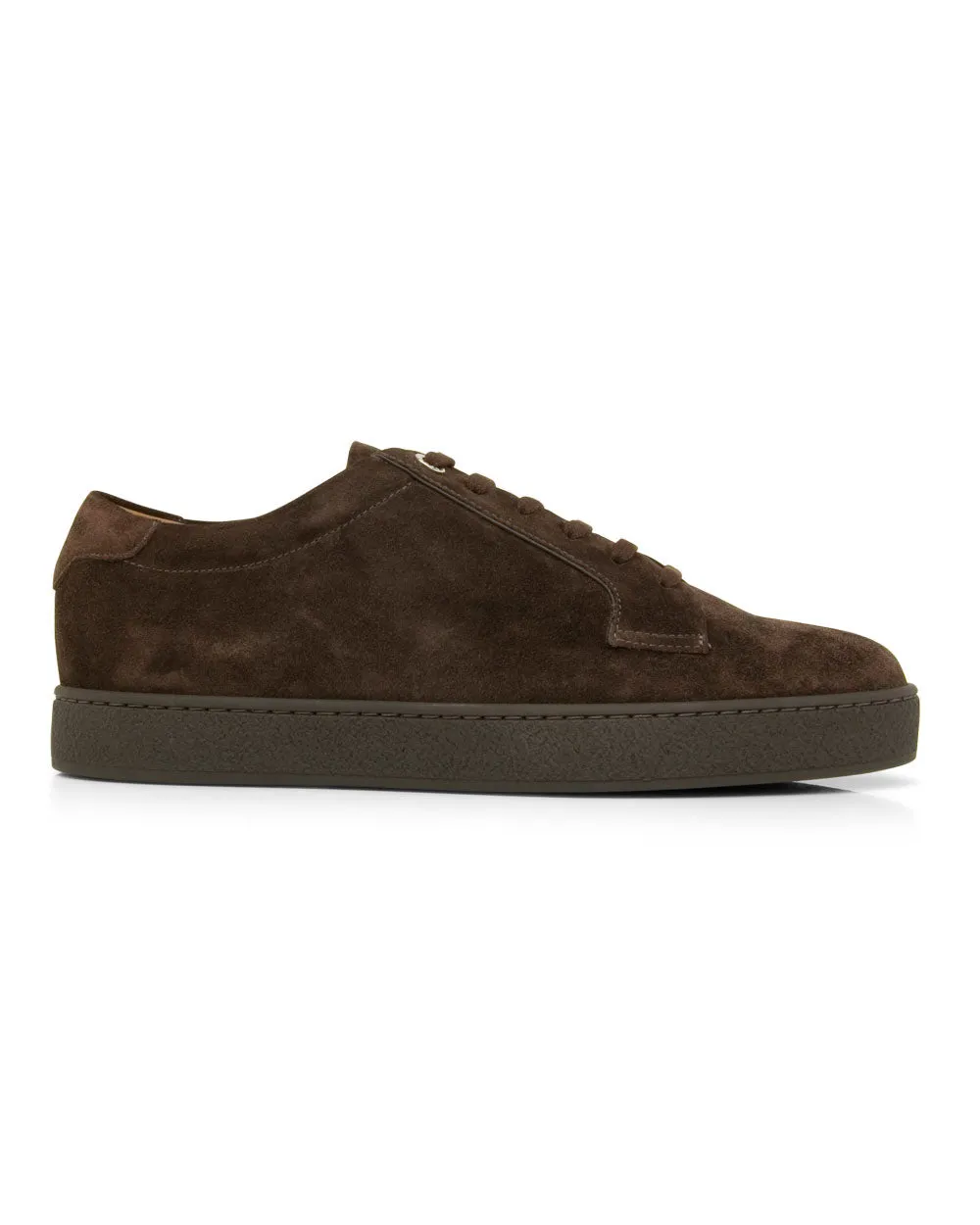 Molten Suede Sneaker in Dark Brown