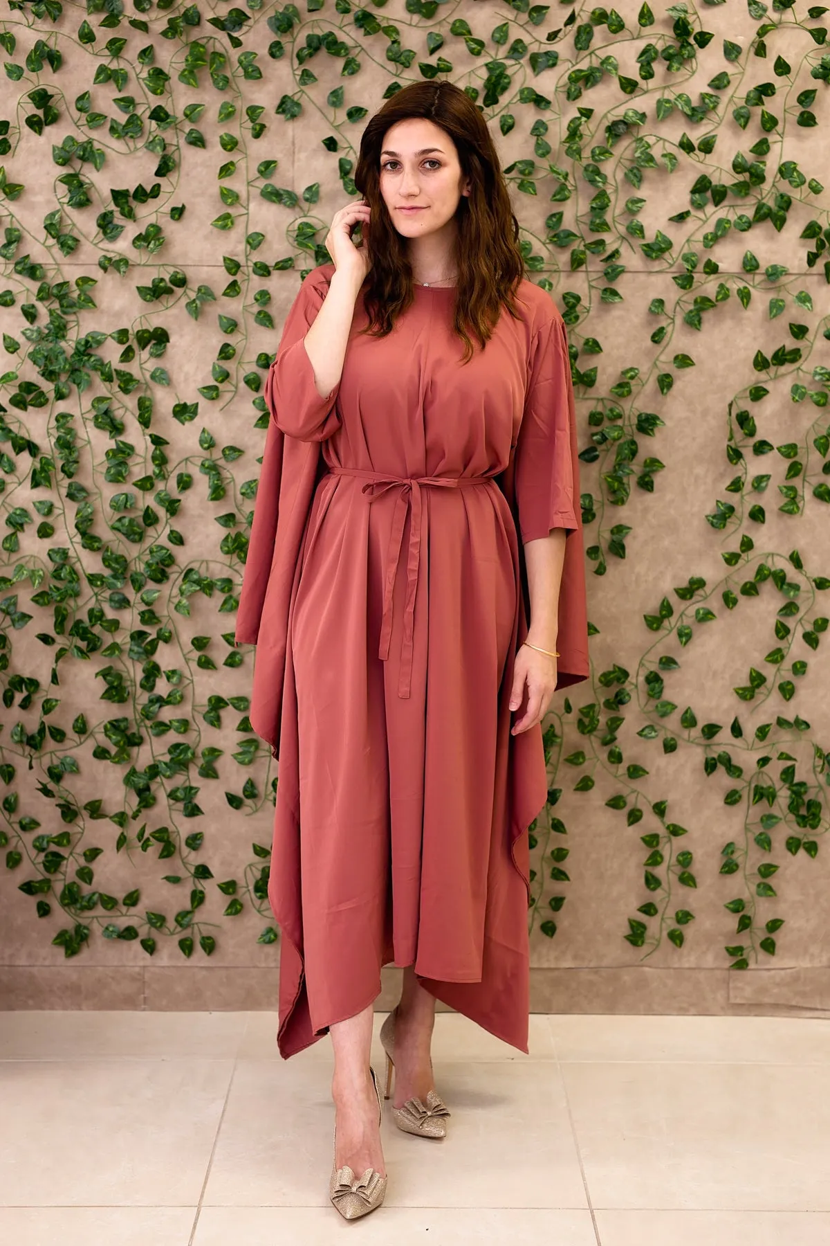 Momo Dress - Vintage Rose Crepe