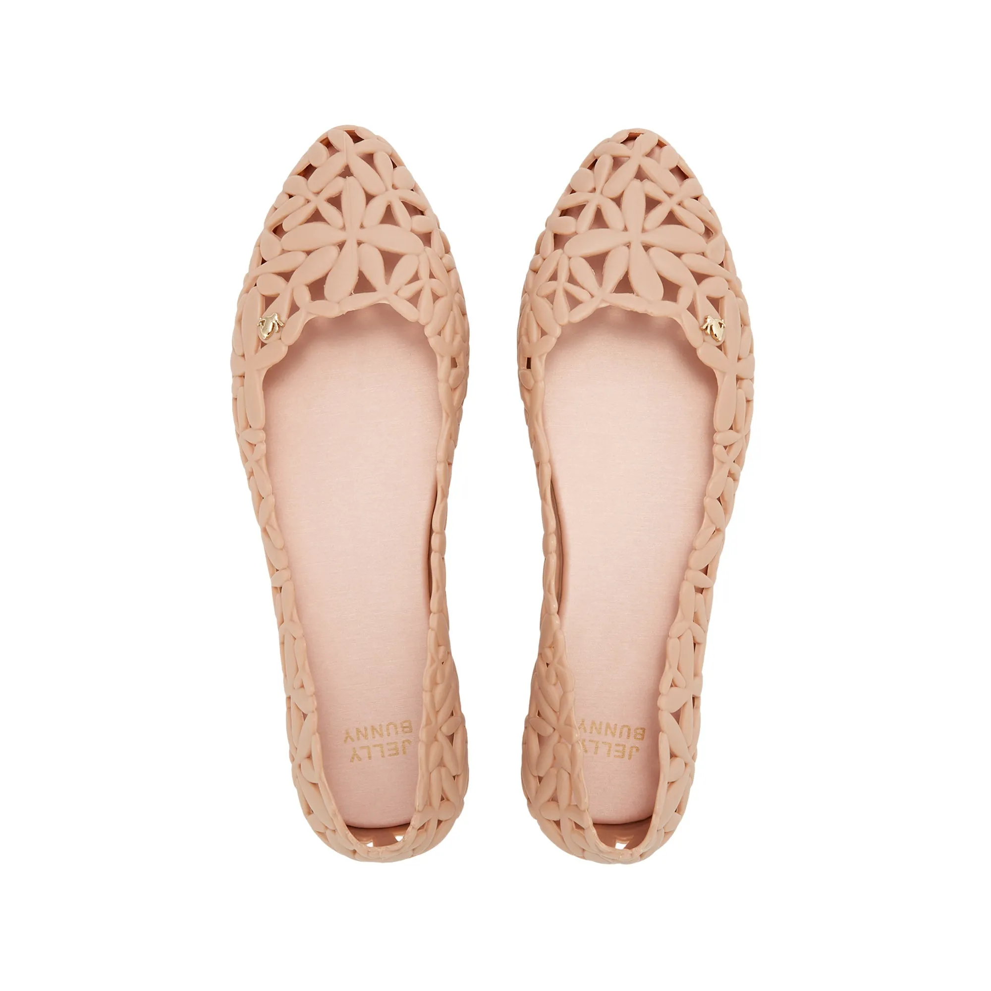 Morgana Matt Flat Ballerinas Dark Beige