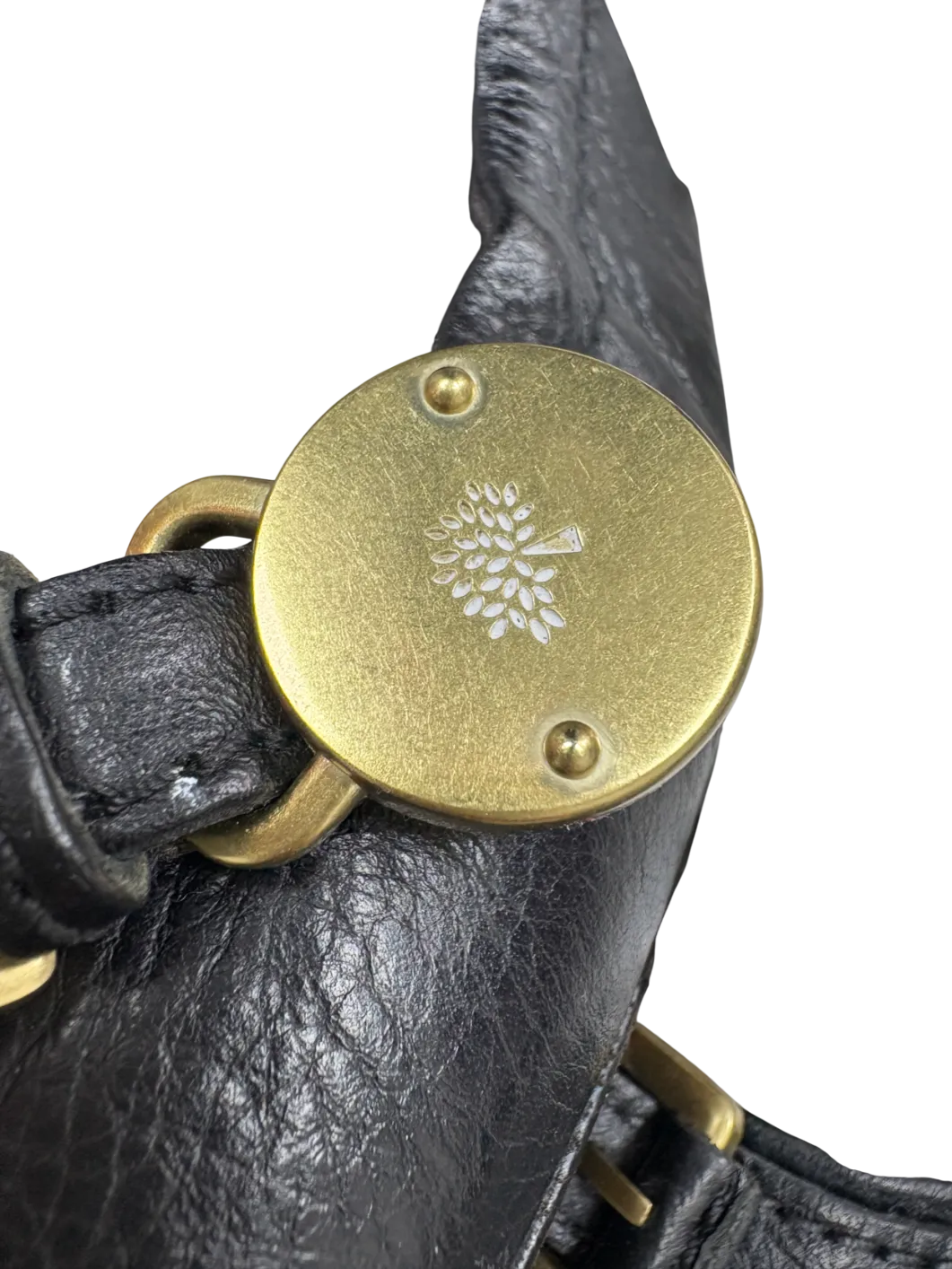Mulberry Black Bayswater Ballerina Leather Pumps UK 7 EU 40 