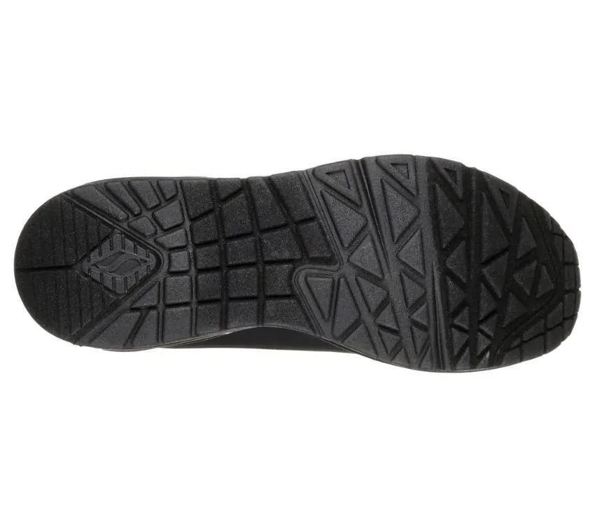 Skechers Uno Stand On Air Black Sneakers