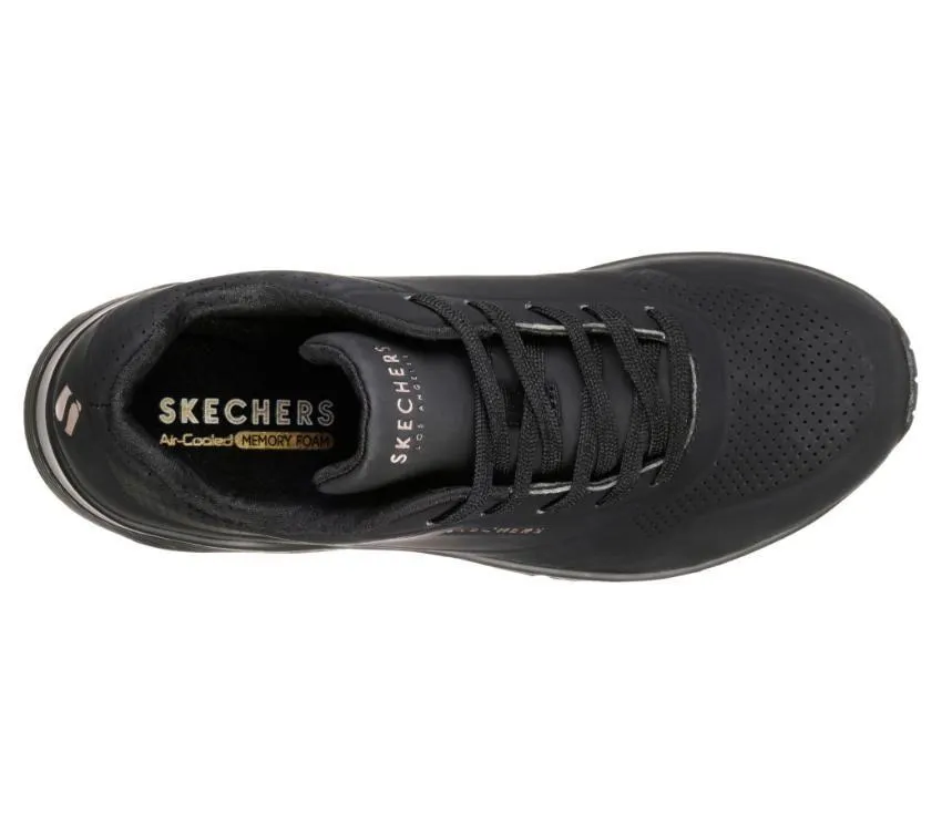 Skechers Uno Stand On Air Black Sneakers