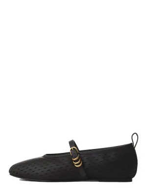 Spire Mary Jane (Black Perforated)