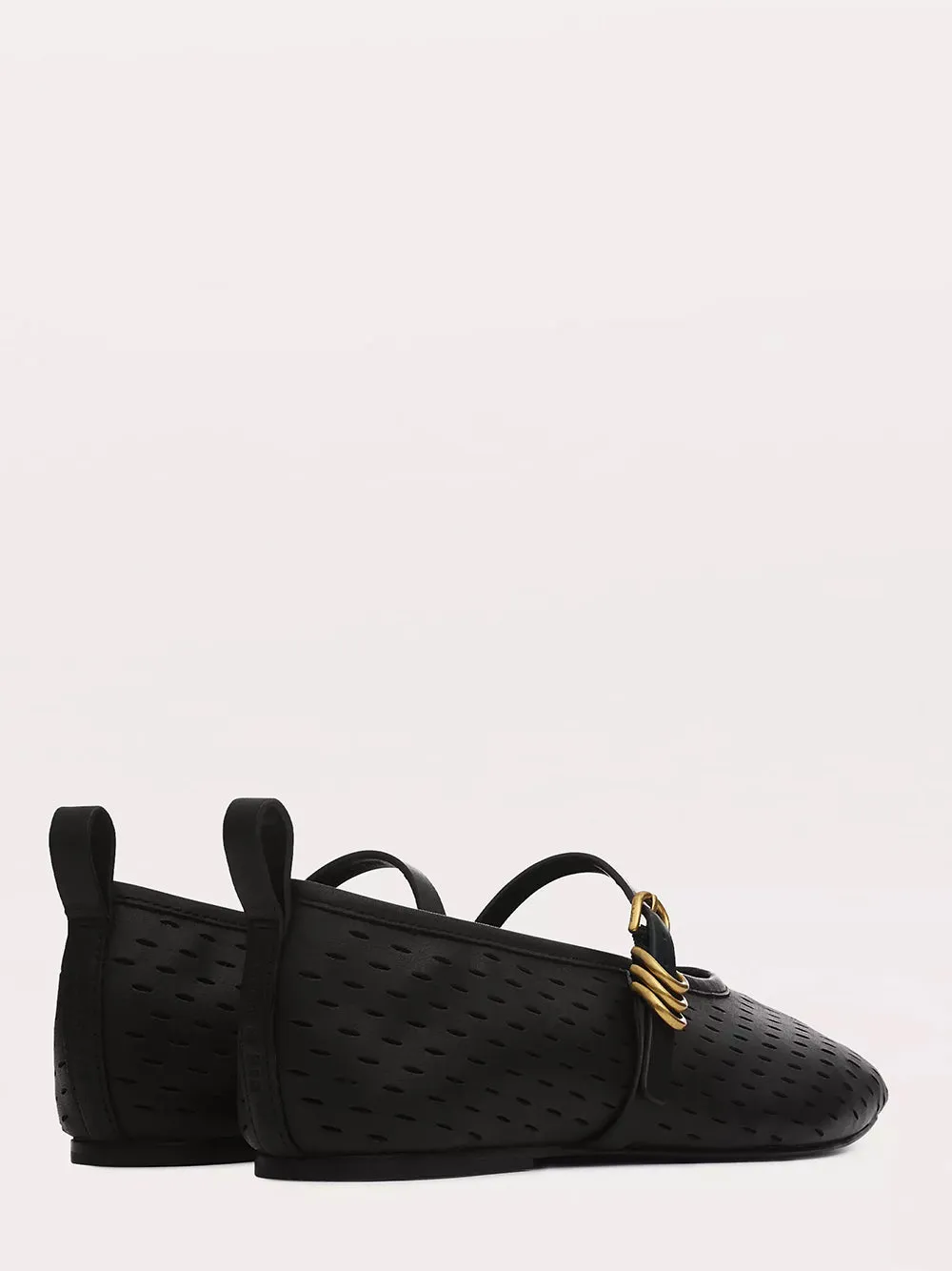 Spire Mary Jane (Black Perforated)