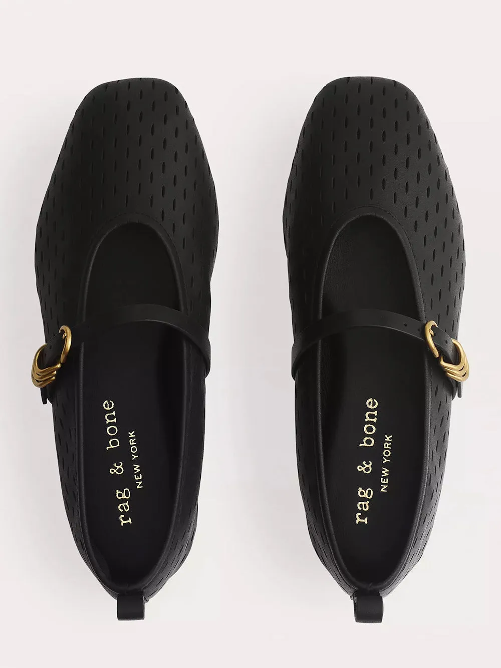 Spire Mary Jane (Black Perforated)