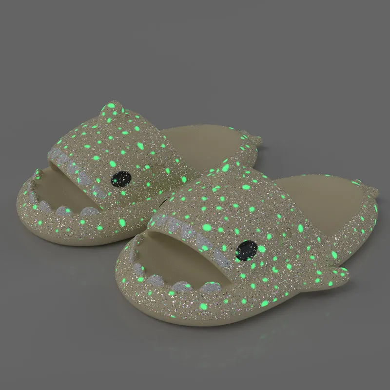 Starry Sky Luminous Shark Slippers Summer