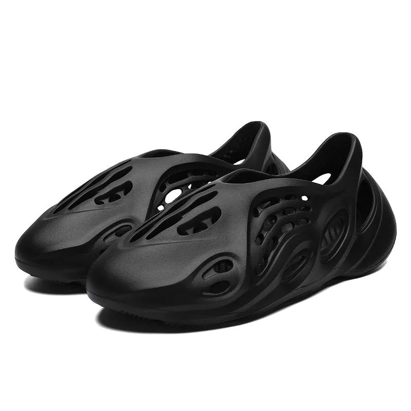 Summer Sandals Holes Sandals Hollow Breathable Flip Flops Outdoor Beach Slippers Roman Shoes
