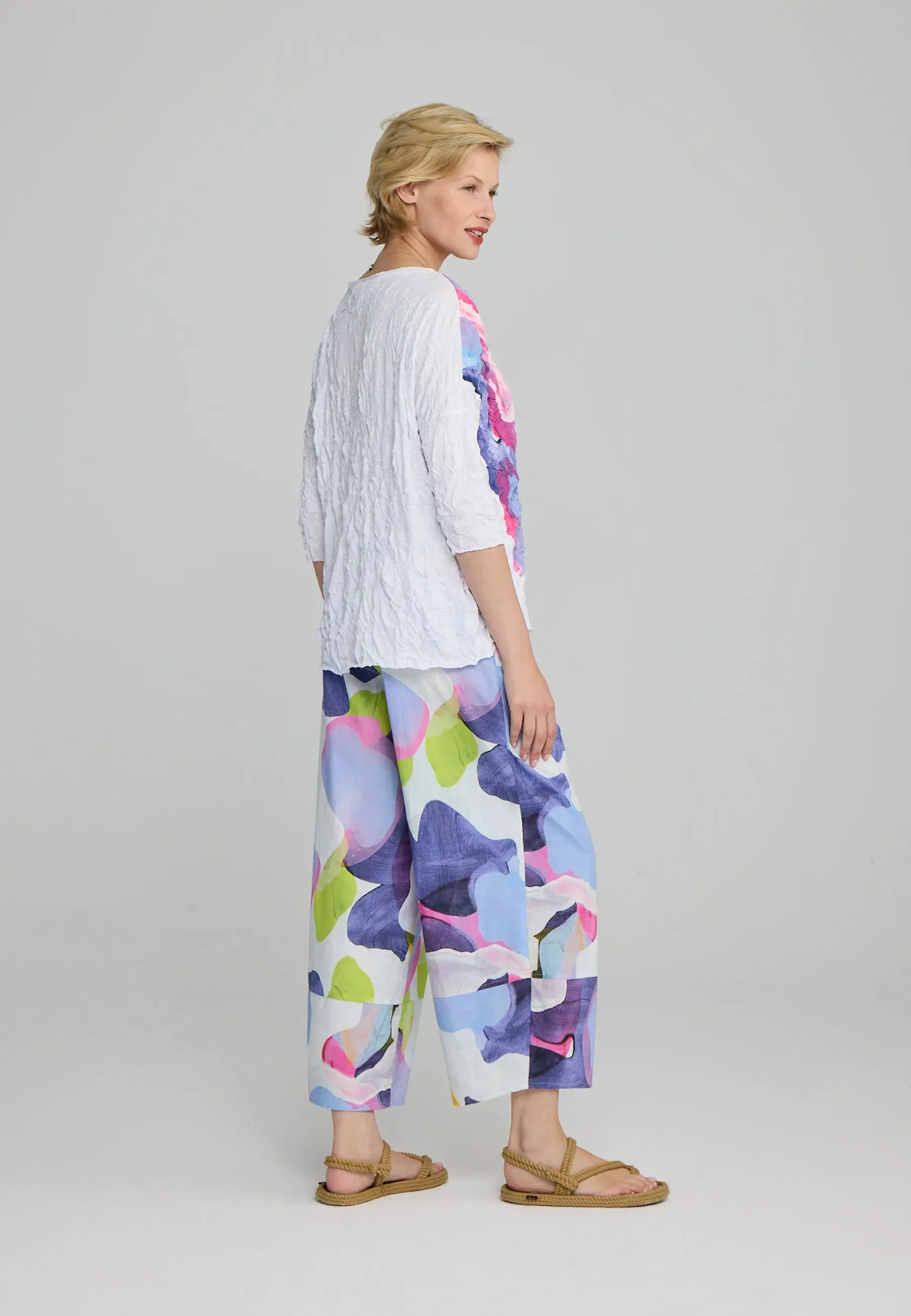 TESSA – Printed Cotton Pants
