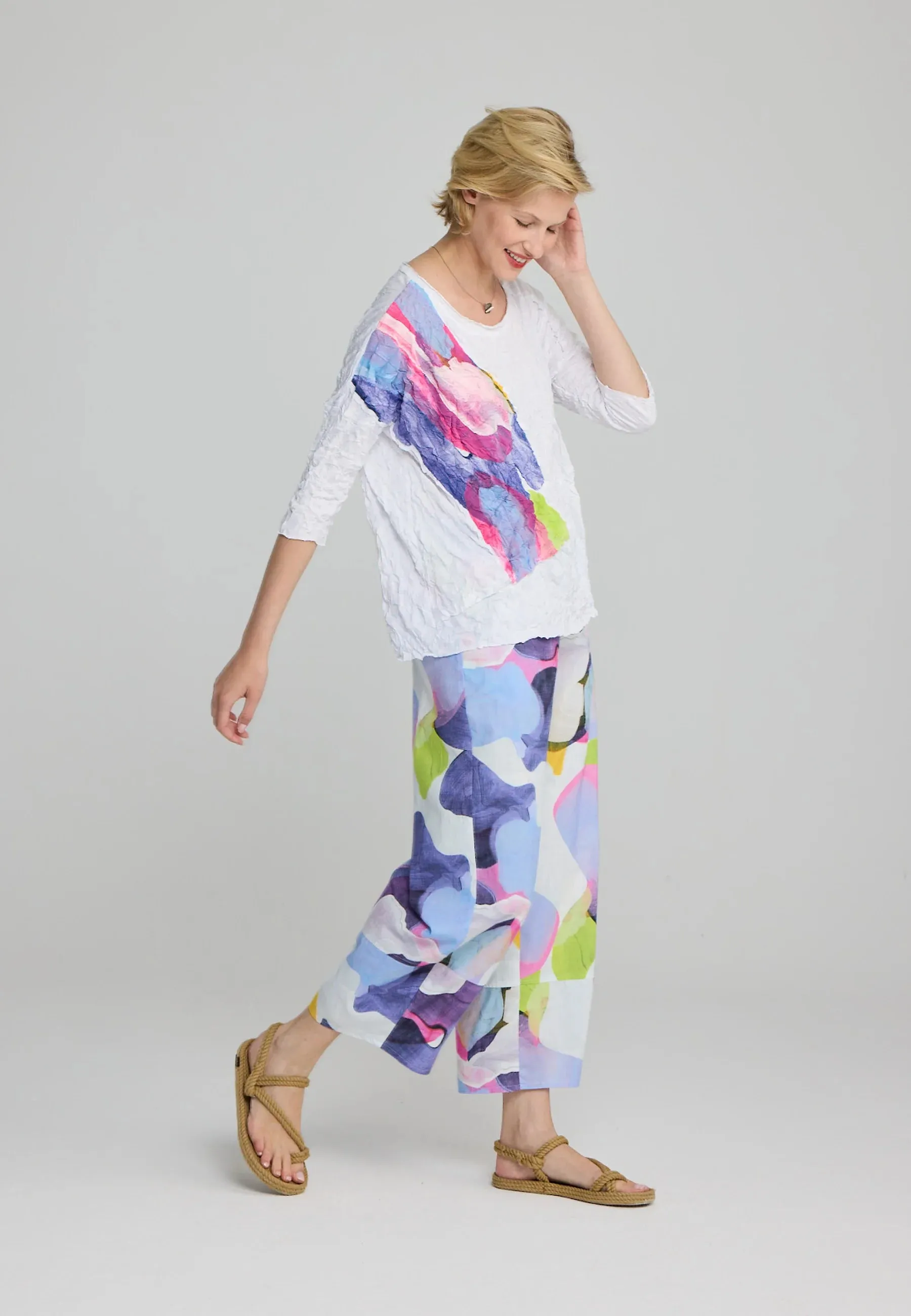 TESSA – Printed Cotton Pants