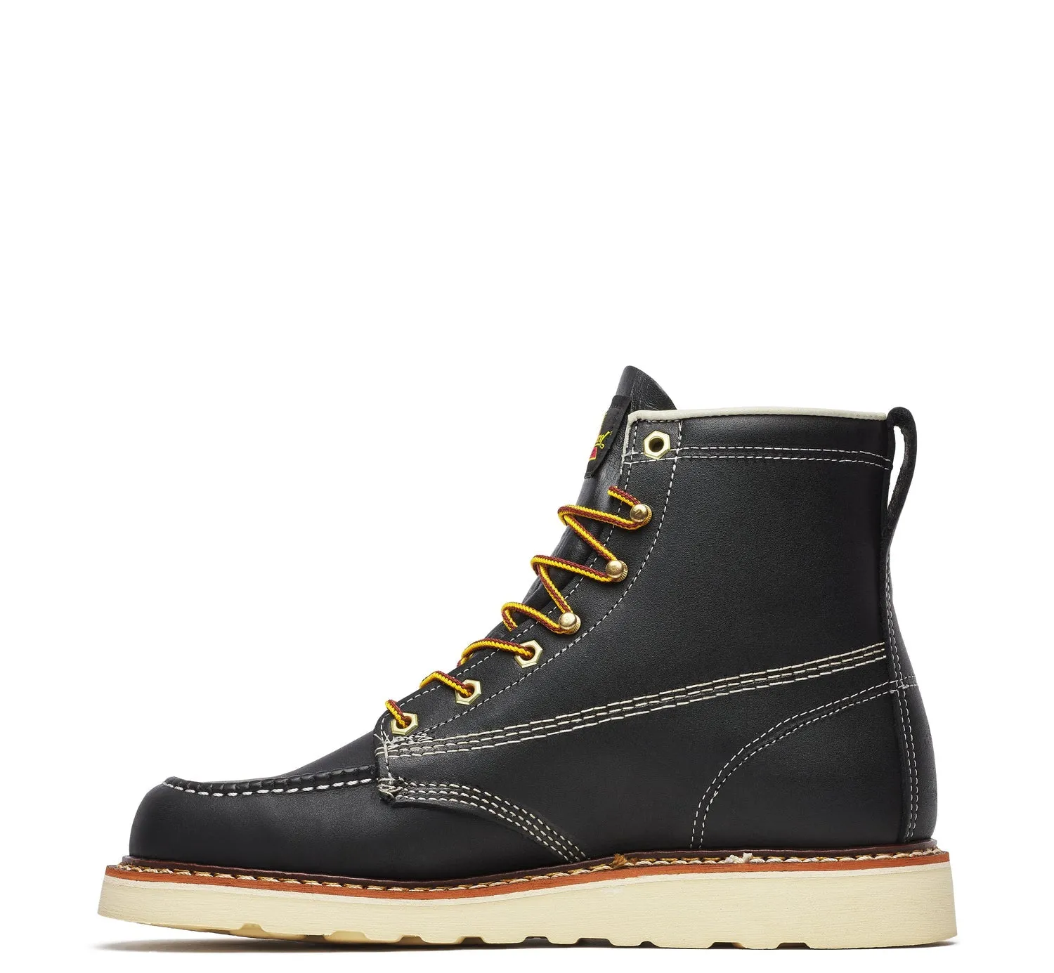 Thorogood Men's American Heritage MAXWear Wedge 6" Soft Toe Work Boot_Black