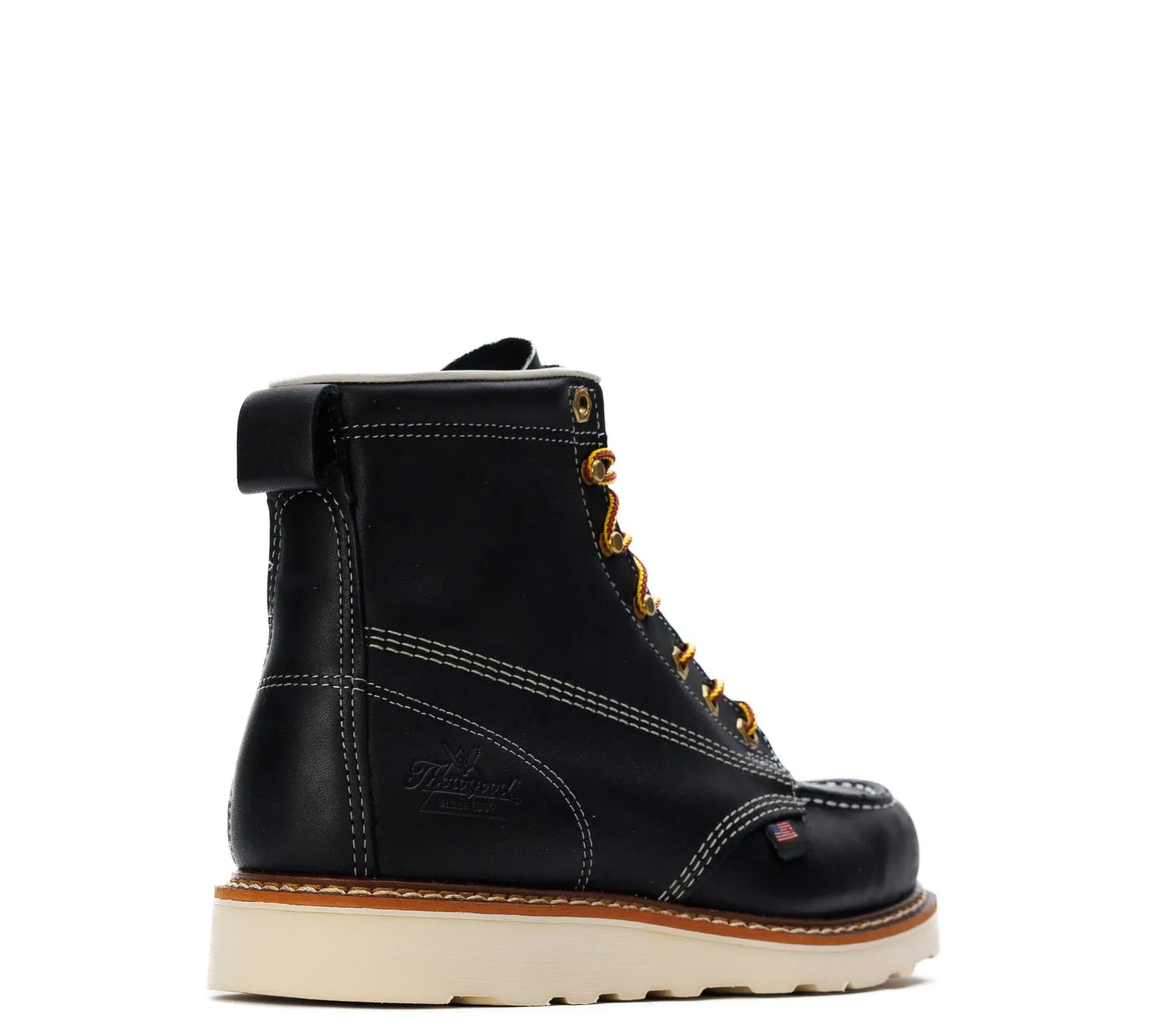 Thorogood Men's American Heritage MAXWear Wedge 6" Soft Toe Work Boot_Black