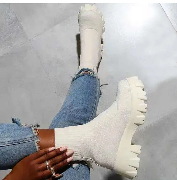 Women Sneakers Lightweight Sports Shoes For Women Platform Zapatillas Mujer Chunky Heels Sneakers Women Casual Shoes Platform