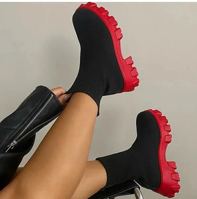 Women Sneakers Lightweight Sports Shoes For Women Platform Zapatillas Mujer Chunky Heels Sneakers Women Casual Shoes Platform