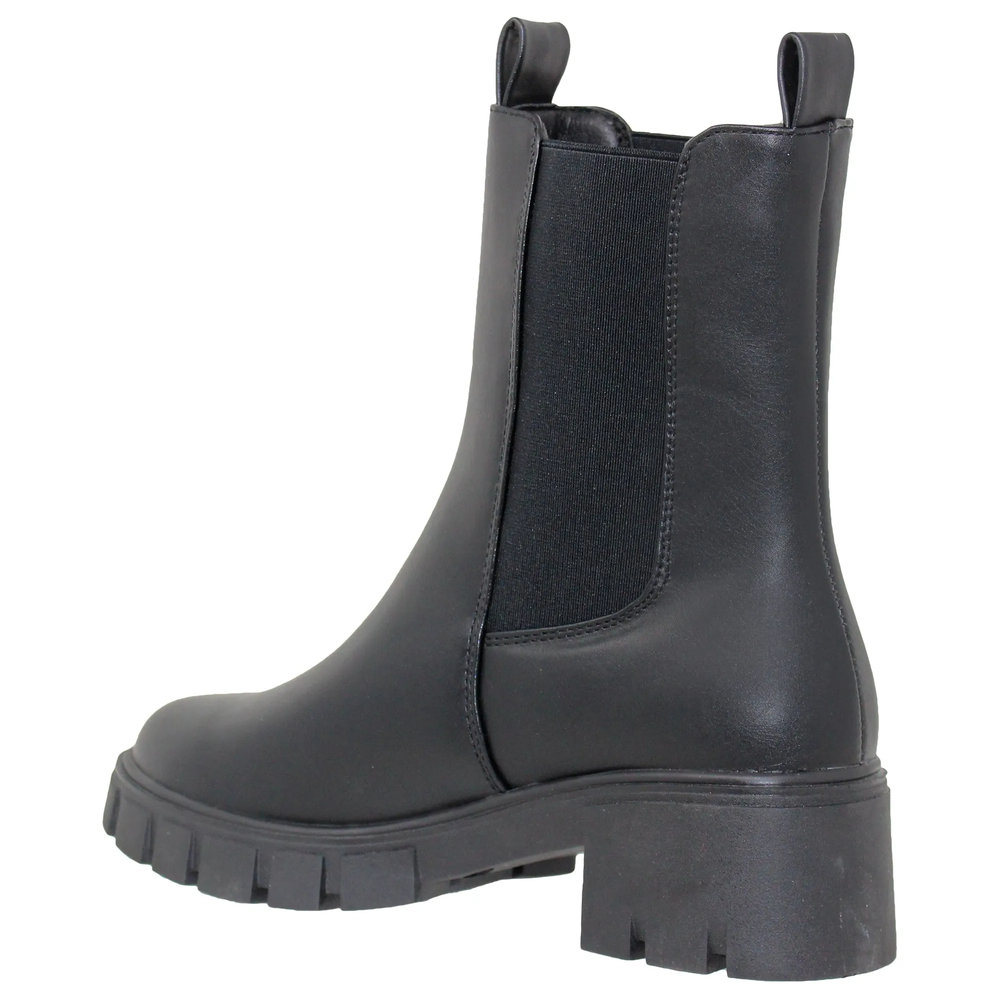 Women's Chunky Platform Chelsea Elastics Boots