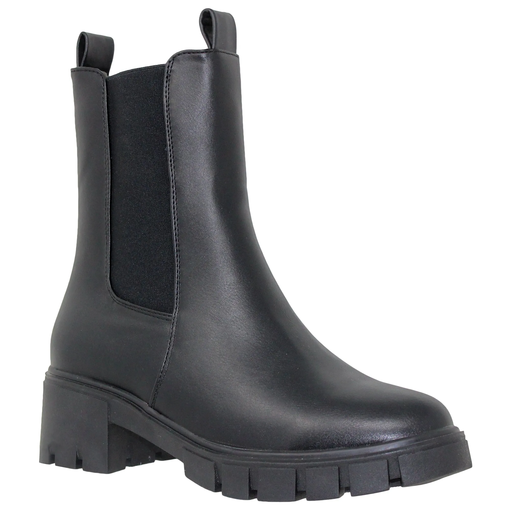 Women's Chunky Platform Chelsea Elastics Boots