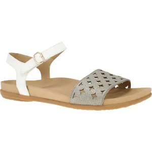 Women's Dansko Jodie Platino/White Leather