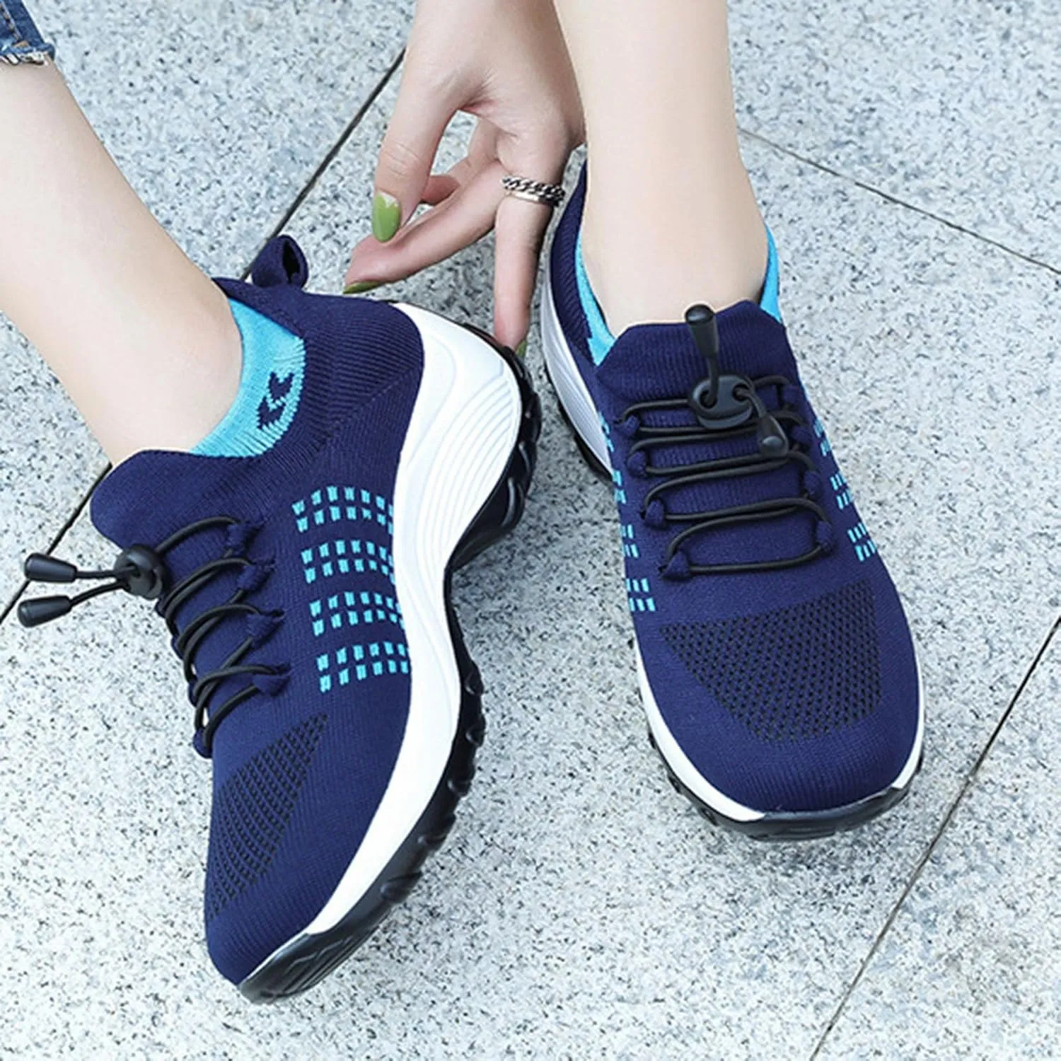 Womens Running Shoes Lightweight Tennis Shoes Slip On Walking Sneakers Non Slip Athletic Shoes Comfortable Walking Shoes