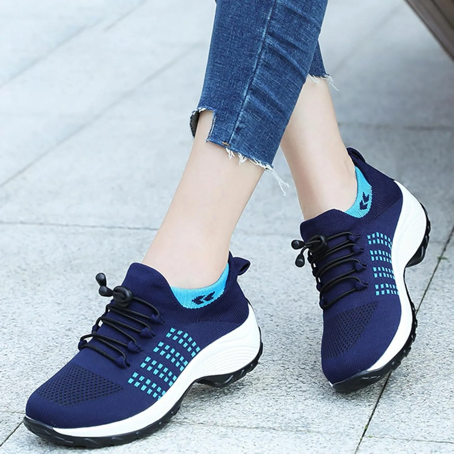 Womens Running Shoes Lightweight Tennis Shoes Slip On Walking Sneakers Non Slip Athletic Shoes Comfortable Walking Shoes