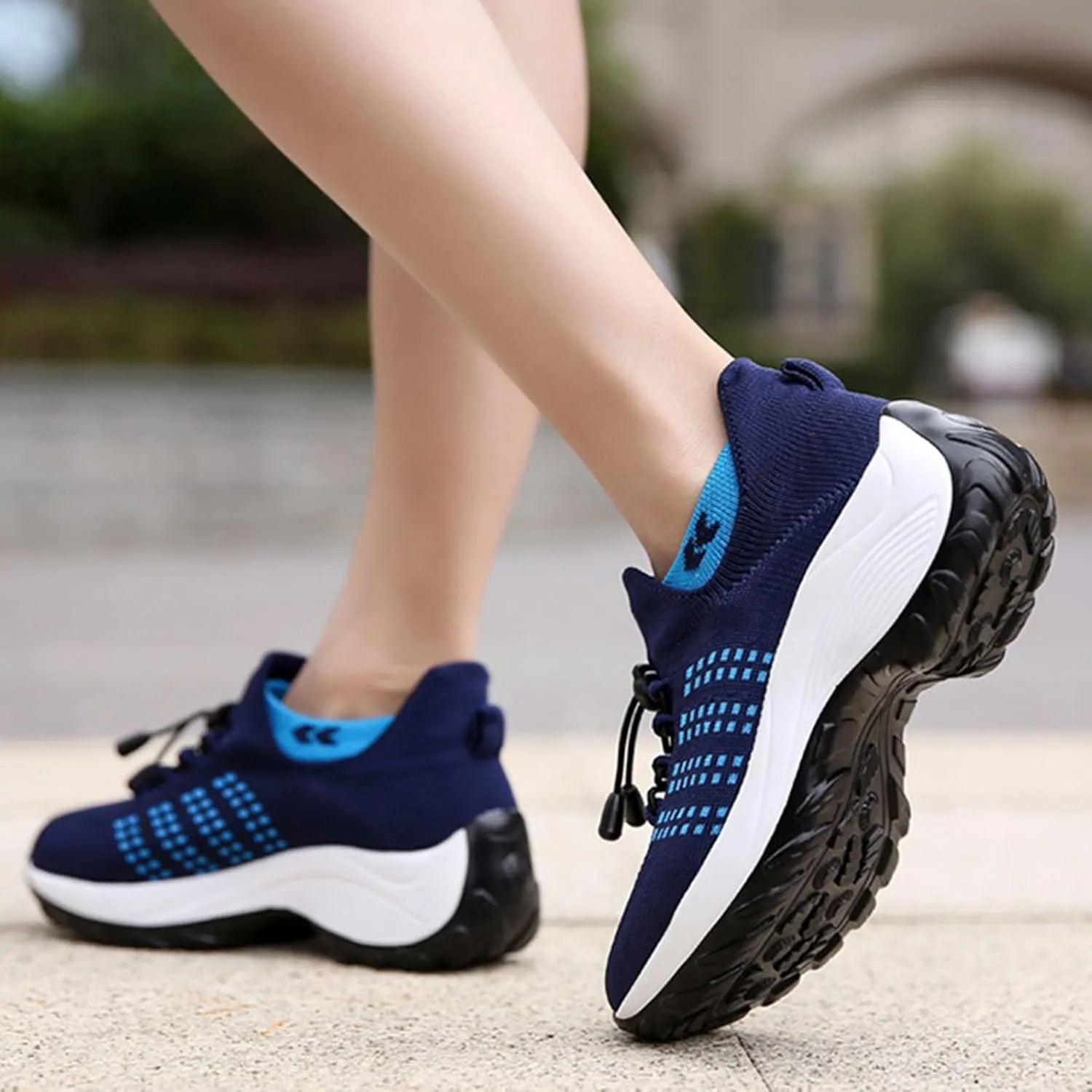 Womens Running Shoes Lightweight Tennis Shoes Slip On Walking Sneakers Non Slip Athletic Shoes Comfortable Walking Shoes